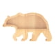 thumbnail image 2 of Alcancía de madera con forma de cerdito, contenedor para guardar dinero en efectivo, caja para ahorrar monedas, escultura decorativa Soportar, 2 of 6
