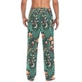 thumbnail image 4 of FORMRS Mens Pajama Pants with Pockets Soft Cotton Sleepwear Lounge Bottoms, Sizes S-2XL, Green Vibrant Forest Pattern, 4 of 7