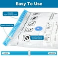 thumbnail image 4 of Cubepoint 25 Pack Space Bags Vacuum Storage Bags,Space Saver Seal Bags for Travel,Save Space for Clothing, Quilts, Pillows, Comforters Storage, 4 of 11