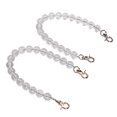 thumbnail image 2 of Cadenas transparentes acrílicas para mujer, cuentas redondas de 30cm, accesorios de repuesto para decoración de bolsos DIY, 14mm, 2 uds., 2 of 5