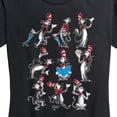 thumbnail image 3 of Dr. Seuss - Cat in Hat Grid - Women's Short Sleeve Graphic T-Shirt, 3 of 6
