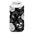 thumbnail image 1 of Letra X Día De Los Muertos Calaveras Negro Alto Niño Bebida Aislador Hugger Cj2008-Xtbc, 1 of 1