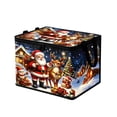 thumbnail image 2 of Christmas Themed Large Capacity Foldable Storage Box With Lid And Handles For Holiday Decorations Clothes Toys, 2 of 6