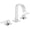 Polished Chrome, variant on Speakman Polished Chrome CD523 Lura 8 in. Widespread Bathroom Faucet with Pop-Up Drain