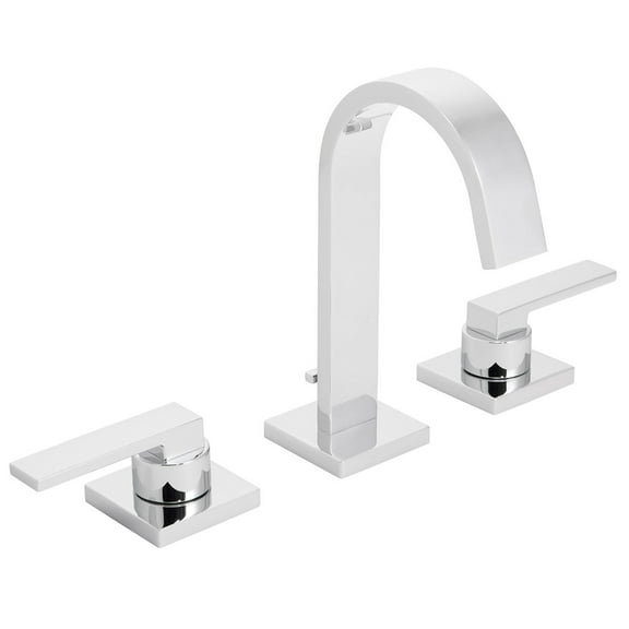 Speakman Polished Chrome CD523 Lura 8 in. Widespread Bathroom Faucet with Pop-Up Drain