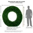 thumbnail image 6 of 6 Foot (72 inch) L.E.D. Christmas Wreath with Pre-lit Red Bow, 6 of 6