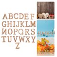 thumbnail image 3 of Shisuyan 1 Set of Wooden Letters For Crafts Unfinished Wood Alphabet Letters For Home Decor Small Wood Letters For Table Decorations Baby Shower Decor And Wedding Sign Alphabet Set, 3 of 8