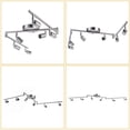 thumbnail image 4 of 6-Light Adjustable LED Dimmable Track Lighting Kit by ,Flexible Foldable Arms,Satin Nickel Kitchen,Hallyway Bed Room Lighting Fixture, GU10 Base Bulbs not Included, 4 of 5