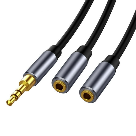 Xingzhi 3.5 mm Aux Audio Cable Cord Flexible 2-in-1 Headset Y Splitter Cable for PC Gaming Headset Accessories