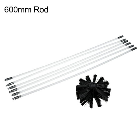 

greenhome 6/8/12Pcs Dryer Duct Vent Long Handle Flexible Rod Chimney Brush Cleaning Tool