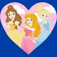 thumbnail image 2 of Disney Cartoon Princesses Heart  Graphic T-Shirt, 2 of 3