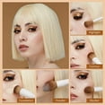 thumbnail image 4 of Jessup Makeup Brushes 14Pcs Makeup Brush Set Premium Synthetic Light Gray T329, 4 of 8