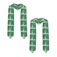 thumbnail image 2 of Fotbe Christmas Green Printed Class of 2024 Graduation Stole, 2 of 7