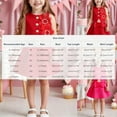 thumbnail image 2 of Owordtank Baby & Toddler Girls' Vest & Skirt Set (9M-5Y) - Sleeveless V-Neck Vest with Pleated A-Line Mini Skirt, 2 of 8