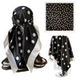 thumbnail image 6 of Tisuna Headbands For Women, Lightweight Large Square Silk Scarf Polka Dot Print Hair Bandana For Outdoor Street, 6 of 7