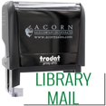 thumbnail image 1 of Large Self-Inking Library Mail Stamp, Trodat Printy 4913, Press and Print Stamping, Impression Size 7/8" x 2-1/4", Up to 10,000 Impressions - Green Ink, 1 of 10