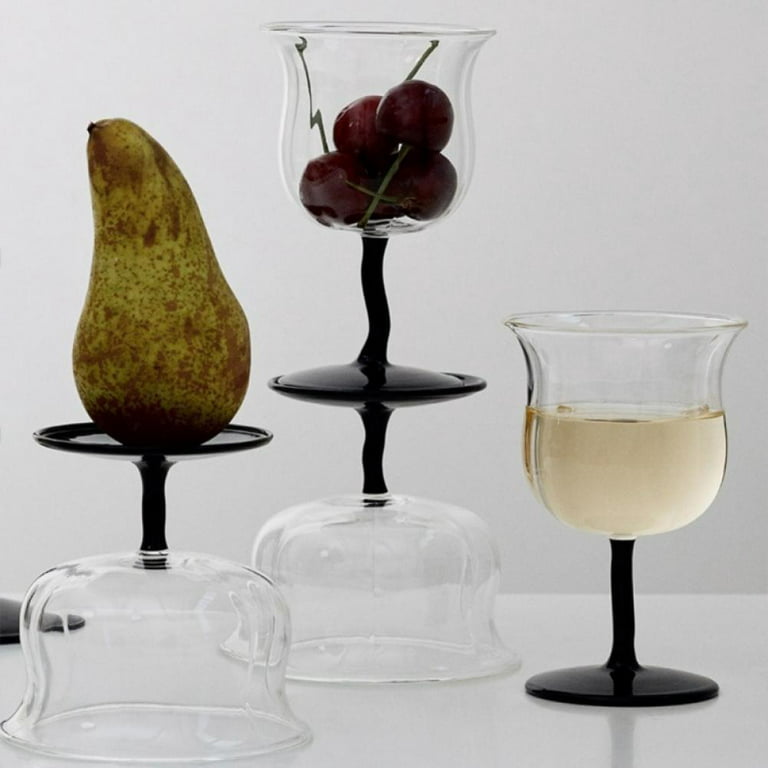 Baywell Wine Glasses – Red Wine Glasses Long Stem Wine Glasses, Unique,  Stemmed Red Wine Glass or Cocktail Glasses, Vintage Style Drinking Glasses  