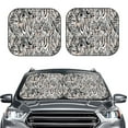 thumbnail image 2 of Yiaed Leopard And Zebra Print Car Front Windshield Sun Shade,Foldable Anti-UV Car Sunshade for Front Window for Most Vehicles-Large, 2 of 5