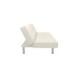 DHP Nola Futon, White Faux Leather