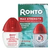 Rohto Max Strength Redness Reliever, Lubricant Eye Drops, Redness & Dry Eye Symptom Relief, 0.4 fl oz