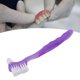 thumbnail image 5 of Cepillo de Dientes Dentaduras, Cepillo de Limpieza de Dientes Postizos Extracción de Placa Segura Cabello Suave Suave de Doble Cara para Ancianos para viajar en Casa, 5 of 7