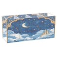 thumbnail image 3 of WOBOGO Palace Of Fantasy Acrylic Pen Holder 4 Compartments Clear Pencil Organizer Makeup Brush Storage Case, 3 of 7