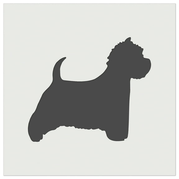 Westie West Highland White Terrier Dog Solid DIY Cookie Wall Craft Stencil - 5.5 Inch
