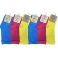 thumbnail image 5 of 6 Pairs Of Yacht & Smith Women's Cotton Pedicure Socks, Open Toe Flip Flop Socks, Sock Size 9-11, 5 of 7