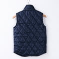 thumbnail image 2 of Biekopu Women Vest Stand Collar Warm Padded Zip Side Pockets Gilet Quilted Puffer Vest, 2 of 6
