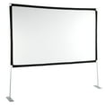 thumbnail image 1 of Portable Projection Screen 4K HD 16:9 with Stand, Wide Viewing Angle, Wrinkle Free, Sturdy Design, Lightweight and Easy to Carry for Indoor and Outdoor Use, 1 of 7