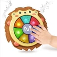 thumbnail image 2 of Juguete musical para bebé (22,5 cm), juguete educativo con sonidos y luces, instrumento musical para niños, juguete de tambor musical electrónico, regalo de desarrollo de actividades para bebés Rojo Verde Cocina, Decoración y Otros, 2 of 5