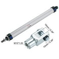 thumbnail image 5 of Uxcell 25mm Bore 250mm Stroke Pneumatic Air Cylinder with Y Connector and 4Pcs Quick Fitting Set, 5 of 6