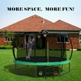 thumbnail image 6 of CZBZ Trampoline, 12FT 14FT 16FT 15FT Outdoor Trampoline for Kids and Adults with Enclosure, Basketball Hoop, Ladder, Pumpkin Trampolines with Curved Poles Heavy Duty Trampoline Anti-Rust Coating, 6 of 7