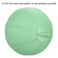 thumbnail image 4 of Uxcell 14 Inch Folding Hanging Wedding Home Party Paper Lanterns Light Green 6 Pack, 4 of 7