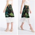thumbnail image 4 of Tropical Plants Stylish Chiffon Summer Beach Dress - Women's Fashionable Polyester Strap Sun Dress, 4 of 6
