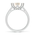 thumbnail image 3 of Angara Rings - Freshwater Cultured Pearl Solitaire Crown Ring in 14K White Gold for Women | June Birthstone Jewelry, Birthday, Anniversary, Jewelry Gift for Women, 3 of 10