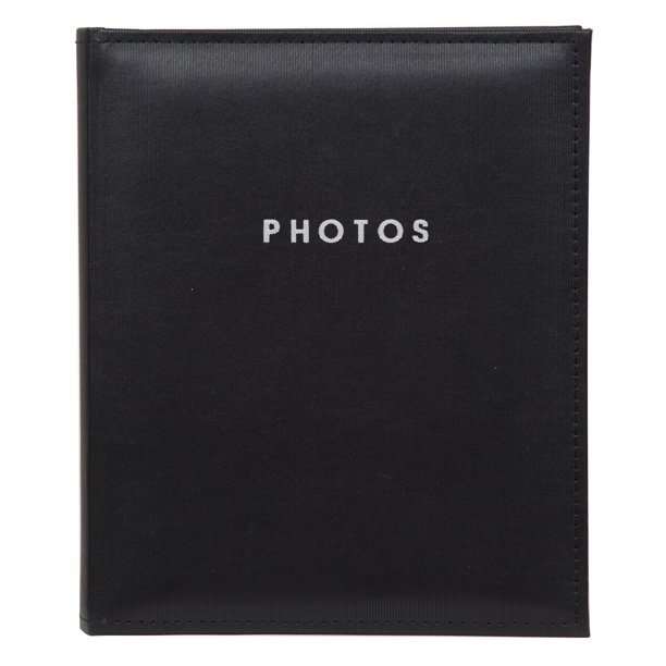 Pinnacle Black Faux Leather 8x10 Self Adhesive Photo Album