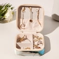 thumbnail image 6 of Claus Beach Travel Portable Square Jewelry Box Organizer Earring Necklace Bracelet Holder Decorative Display Case Stand Storage Box, 6 of 6
