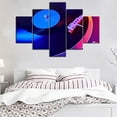 thumbnail image 4 of TISHIRON 5PCS Framed Canvas Wall Art Set,50"x24" DJ to Mix Canvas Art Decor, 4 of 7