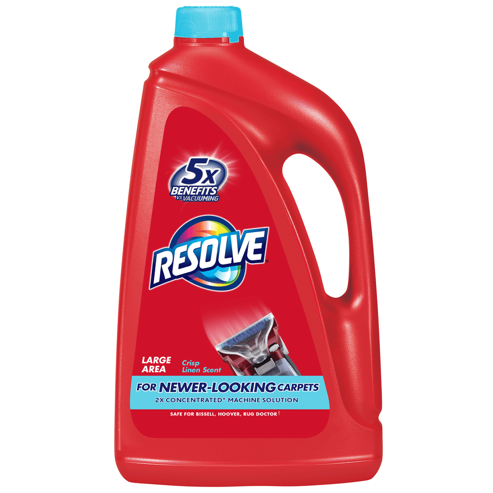 Resolve Carpet Steam Cleaner Solution, Crisp Linen, 60oz, Concentrate