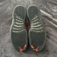 thumbnail image 4 of Ni-k-e Air Jordan Retro 12 Low Orange Max Shoes Black Suede Sz 10, 4 of 5