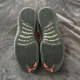 thumbnail image 4 of Ni - ke Ni - ke Air Jordan Retro 12 Low Orange Max Shoes Black Suede Sz 10, 4 of 5