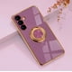 thumbnail image 3 of Funda de teléfono con soporte de anillo de Metal chapado para Samsung Galaxy S24, S22, S23 Ultra, S21, FE, S20 Plus, A15, A52, A25, A53, A55, Note 20, 3 of 5
