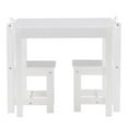 thumbnail image 3 of O'force MDF Simple Children's Table and Chair Set of 3 1 Table 2 Chairs White, 3 of 6