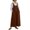 Brown, variant on Women's Casual Solid Color Sleeveless Strap Dress Round Neck Jumper Dress Spring Summer Beach Vacation Comfy Relaxed Fashion, Wine S