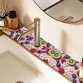 thumbnail image 2 of Yayeee Faucet Mat for Kitchen Sink 14.7" Diatomite Long Splash Guard Pad, Pink Kiwi, 2 of 7