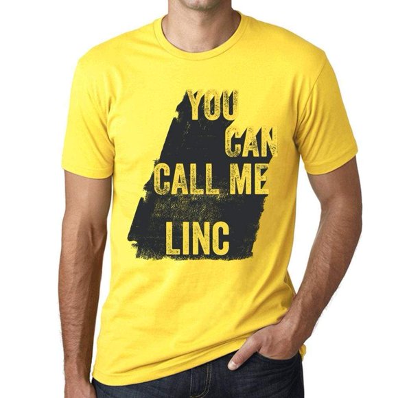 Men's Graphic T-Shirt You Can Call Me Linc Eco-Friendly Limited Edition Short Sleeve Tee-Shirt Vintage Birthday Gift Novelty