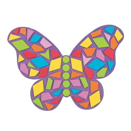 Mosaic Foam Butterfly Kit - Craft Kits - 24 Pieces