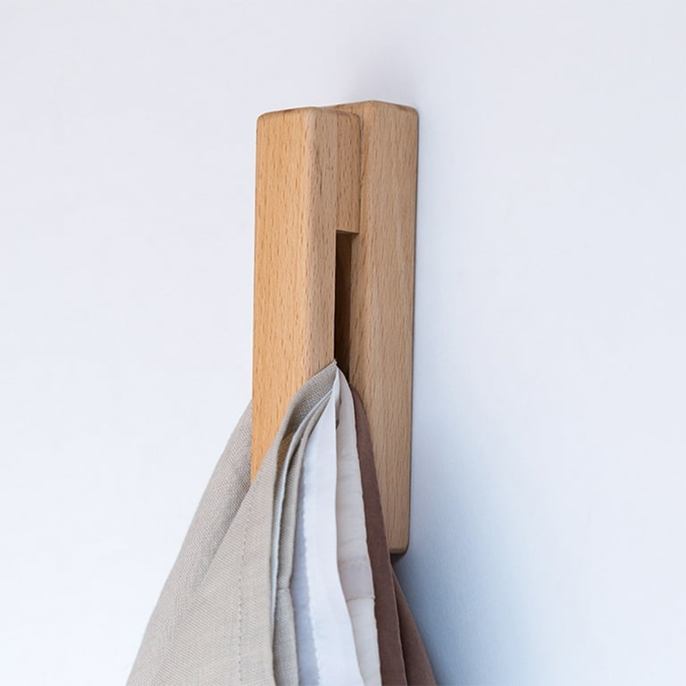 Wooden bathroom towel discount hooks