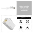 thumbnail image 3 of shiyou-RJ45 Cat6 Keystone Coupler 25-Pack, Female to Female Cat6 Keystone Jack, UTP Keystone Coupler Insert,Keystone Jack, White, 3 of 4